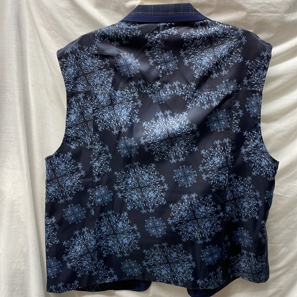 Diamond threads 3piece suit  coat 46r vest 24” chest pants men sz 40r - Picture 10 of 16